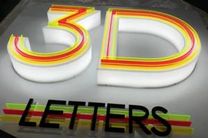 3D Acrylic Signs in Dubai, UAE by Sadaf Design for Professional and Lasting Brand Visibility