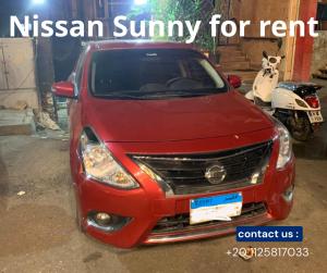 ايجار سيارات نيسان صني بدون سواق بافضل سعر في القاهره 01