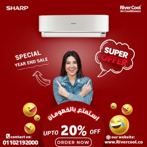 تكييف شارب العربي تكييف شارب 2.25 حصان تكييف شارب ٣ حصان