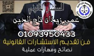 اشهر مستشار قانوني في مصر بمؤسسه تاج الدين للاستشارات �