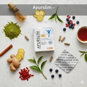 AyuRO SLIM كبسولات التفتيت الفوري للدهون نحت الجسم وشد الجل
