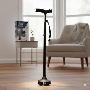 عصا كبار السن بكشاف ماجيك كين أمان واستقرار مع إضاءة01140