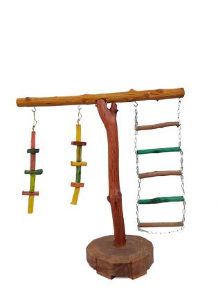 استاند ببغاء و العاب خشب اشجا