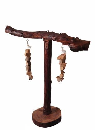 استاند ببغاء و العاب خشب اشجا