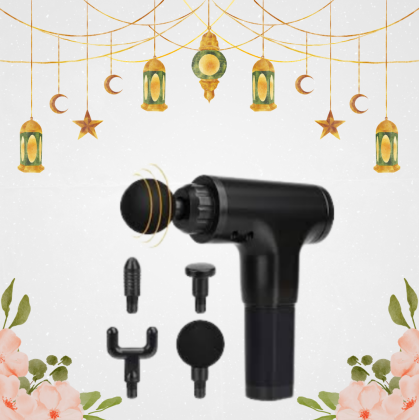 جهاز المساج المسدس متعدد الاستخدام - Fascial Gun لتخفيف الآلام والاسترخاء