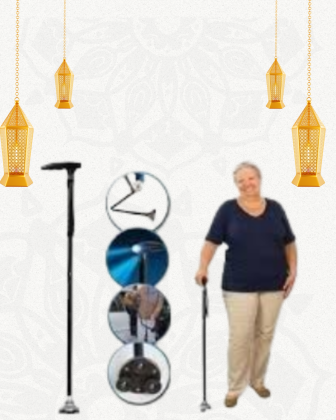 عصا ماجيك كين للكبار - إضاءة مدمجة لضمان الأمان في كل خطوة 01140963128