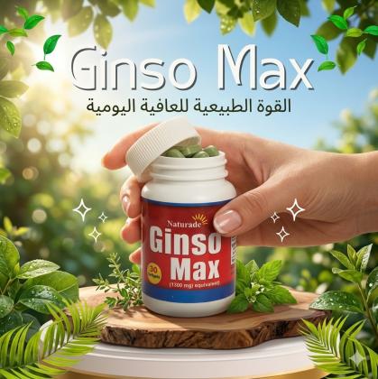Ginso Max: سر الحيوية والتركيز في عبوة واحدة