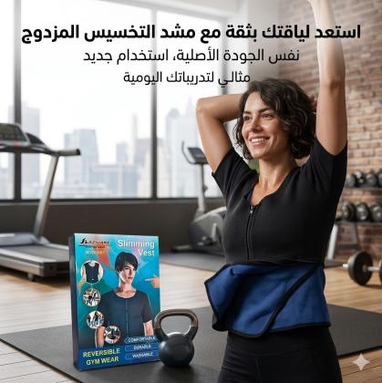 المشد الحراري المزدوج 2 في 1.. رفيقك المثالي لكل تمرينة