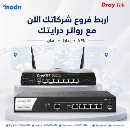 راوتر درايتك: الحل الأمثل لربط الفروع وإدارة الشبكات باحترافية
