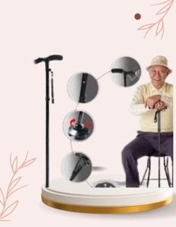 عصا كبار السن بكشاف ماجيك كين - أمان واستقرار مع إضاءة 01145359198*01222845873