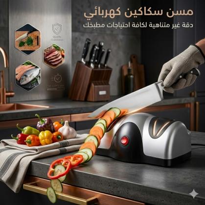مسن كهربائي للسكاكين - 2 عين - شحذ سريع ودقيق 01145359198*01222845873