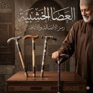 العصا الخشبية - دعم آمن وموثوق لكبار السن أثناء المشي 011