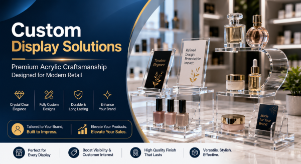 Acrylic Display Stands in Dubai with Custom Design Solutions