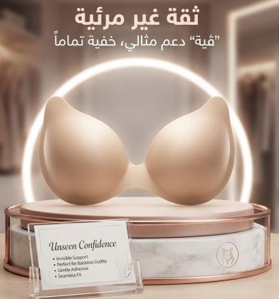 برا سيليكون لاصق بدون حمالة - دعم مثالي وإطلالة خفية