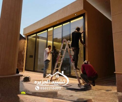 تركيب مجالس الرياض بواجهة زجاجية تركيب مجلس مودرن الرياض
