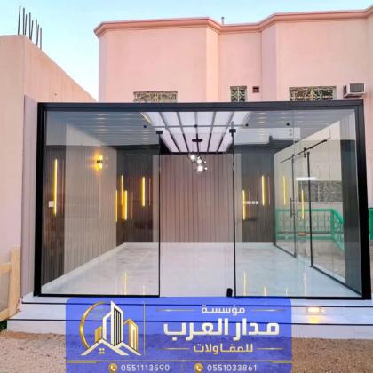 تنفيذ ملحق خارجي مودرن في الرياض | تصميم وتنفيذ متكامل 0551033861