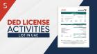 DED License Activities List in UAE: Guide for Indians