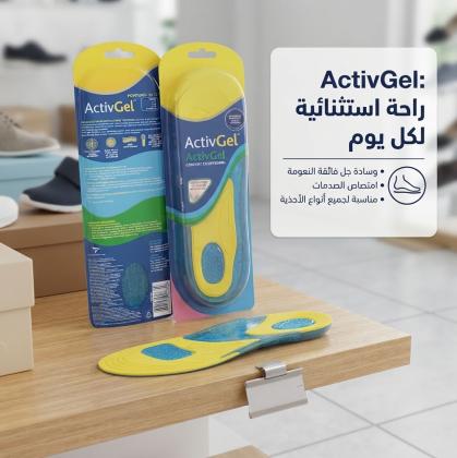 فرش جل السيليكون (ActivGel) لمشي مريح وثابت