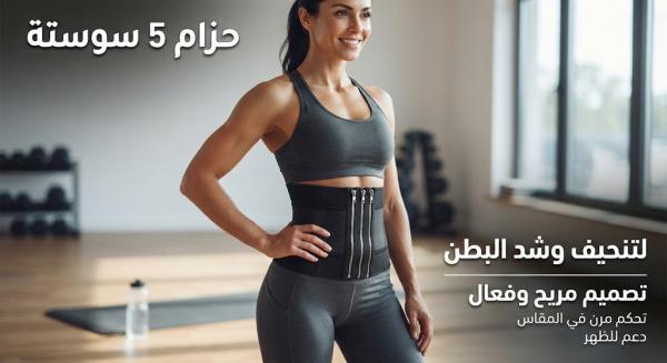 وداعاً للكرش فوراً مع حزام 5 سوستة